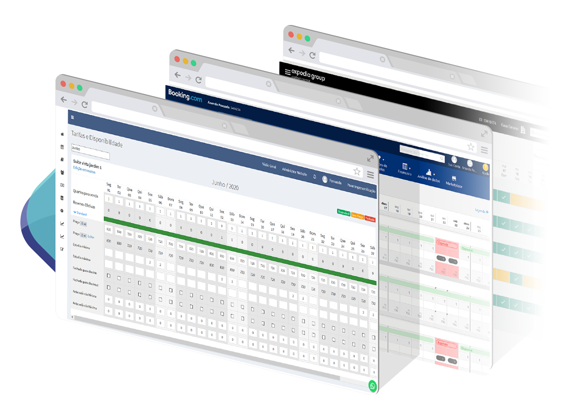 Gestor de Canais Online Artaxnet para hotéis, pousadas, hostels e aluguel por temporada com gestão de tarifas, quartos e disponibilidade